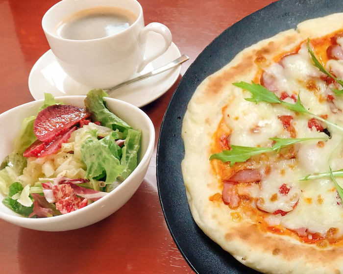 朝食縄文ピザハーフ 朝食縄文ピザハーフ